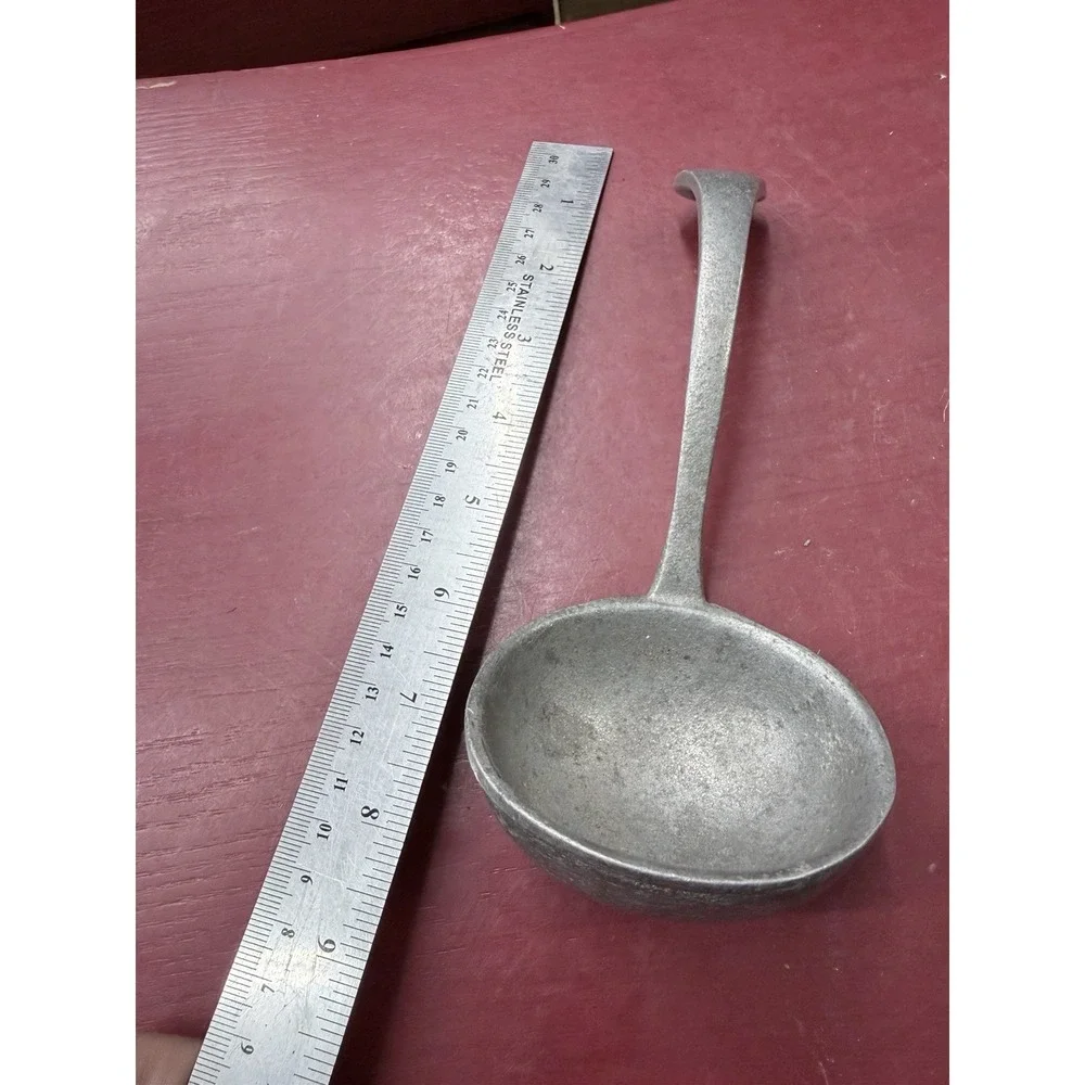 Vintage Pewter Carson Co. Freeport‎ PA Soup Scoop Made in USA 1930's